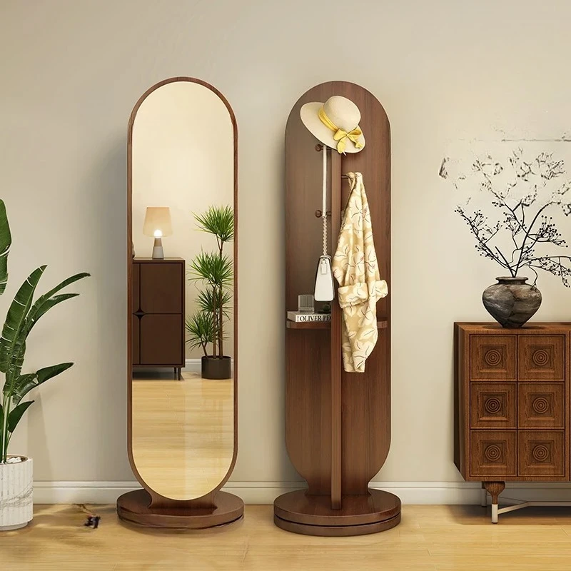 Aesthetic Modern Mirror Living Room Decoration Full Body Standing Nordic Funky Mirror Cosmetics Wooden Espelhos Home Products