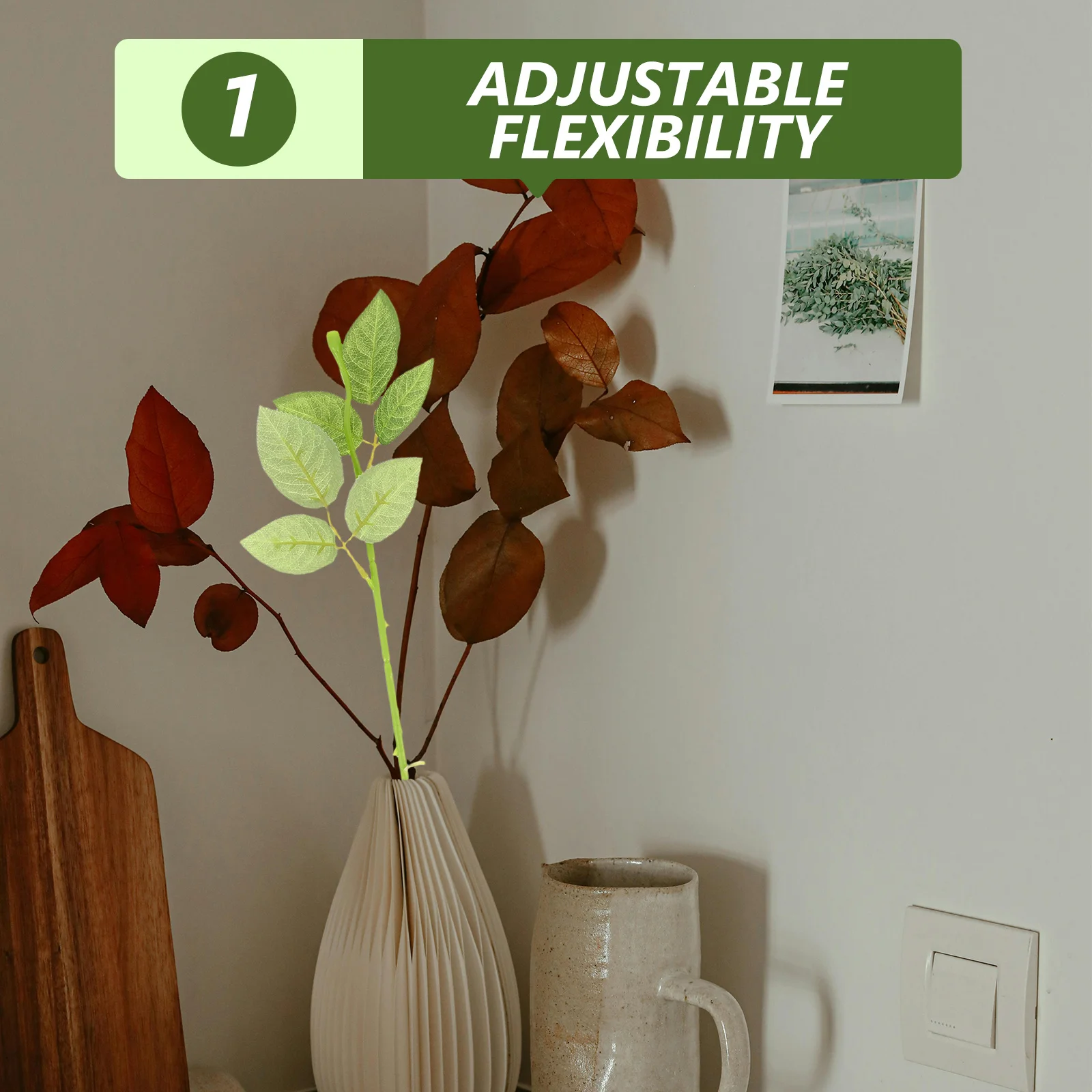 Tiges de roses artificielles avec feuilles, longue tige de fil Floral vert pour bricolage, artisanat, fabrication de bouquets, outil d'arrangement Floral, 20 pièces