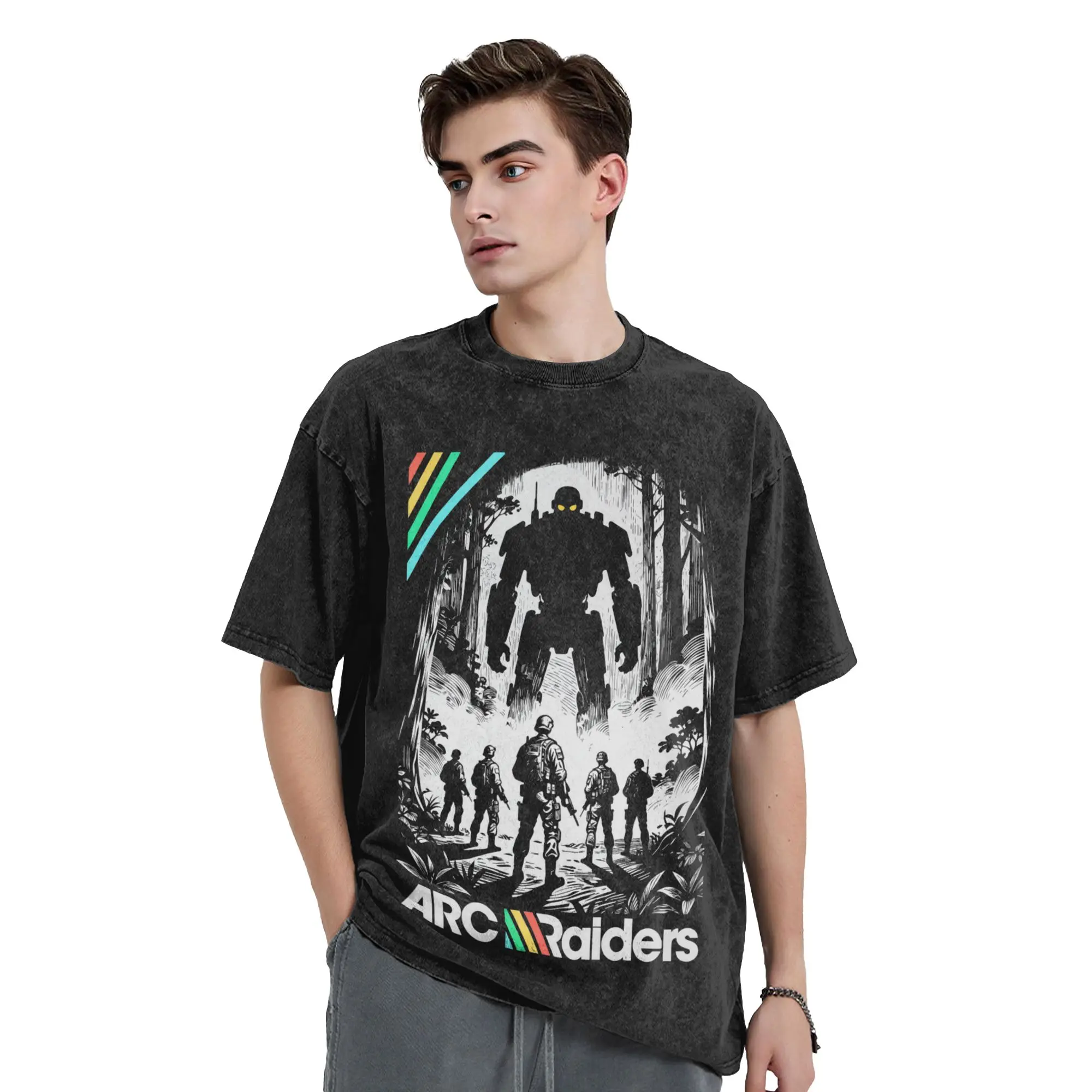 Survival Evolved, ARC Raiders Rooster Cotton T-Shirts  Fashion Tshirt for Man Summer Y2K Retro Pattern Top Tees
