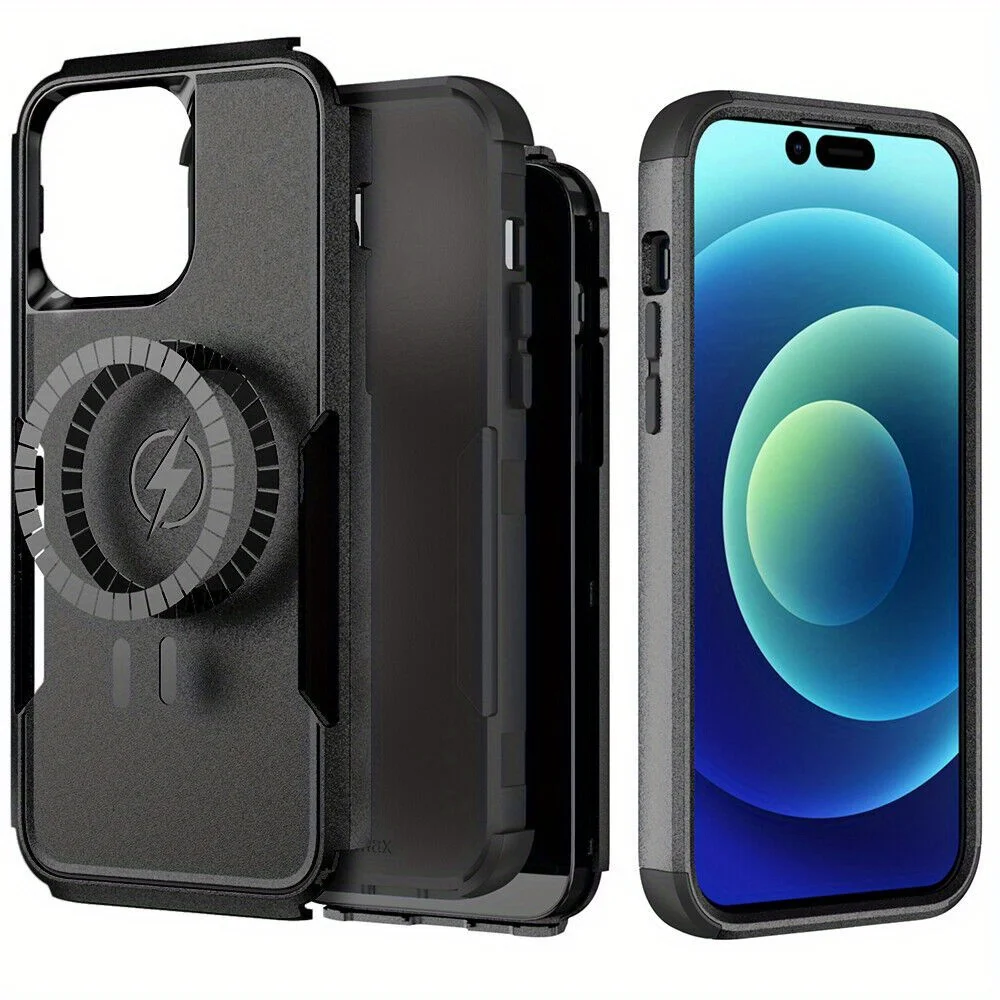 

For iPhone 13 Pro Max & 14, MagSafe Case - Shockproof, Heavy Duty, Rugged & Magnetic.