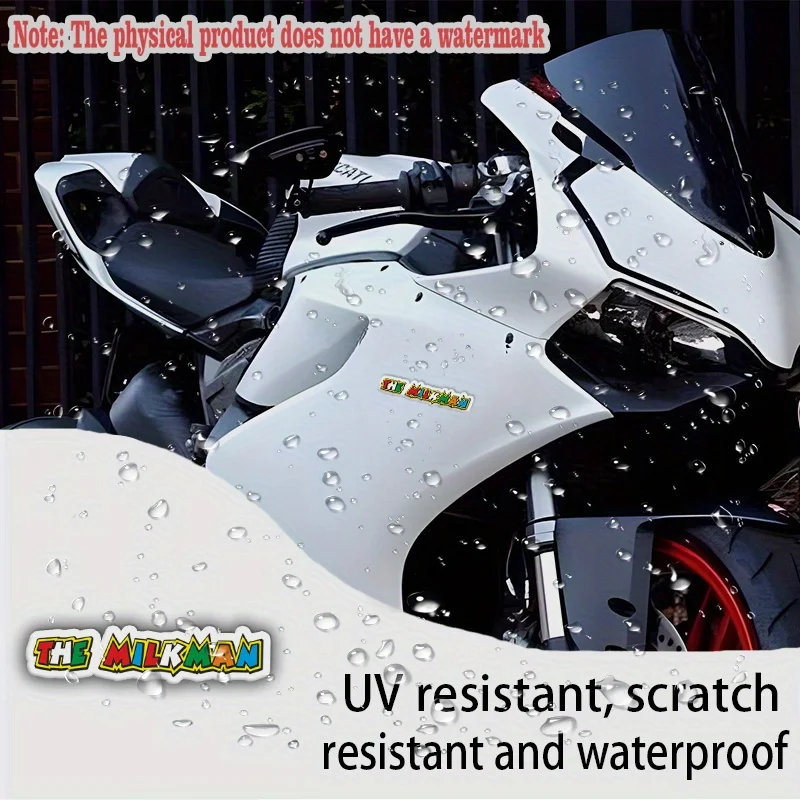 

Suitable for Trucks, Vans, SUVs and THE MILKMAN Colored 3D Stickers for Laptops, Water Bottles, Vehicle Decorations
