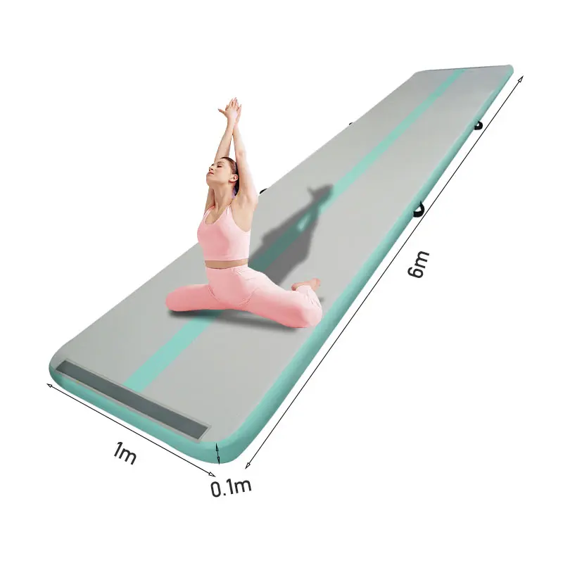 

High Quality Gym Inflatable Air Track Mat Tumbling Yoga Mat Floor Home Gymnastics Tumbling 3m 4m 5m 6m Airtrack For Sale