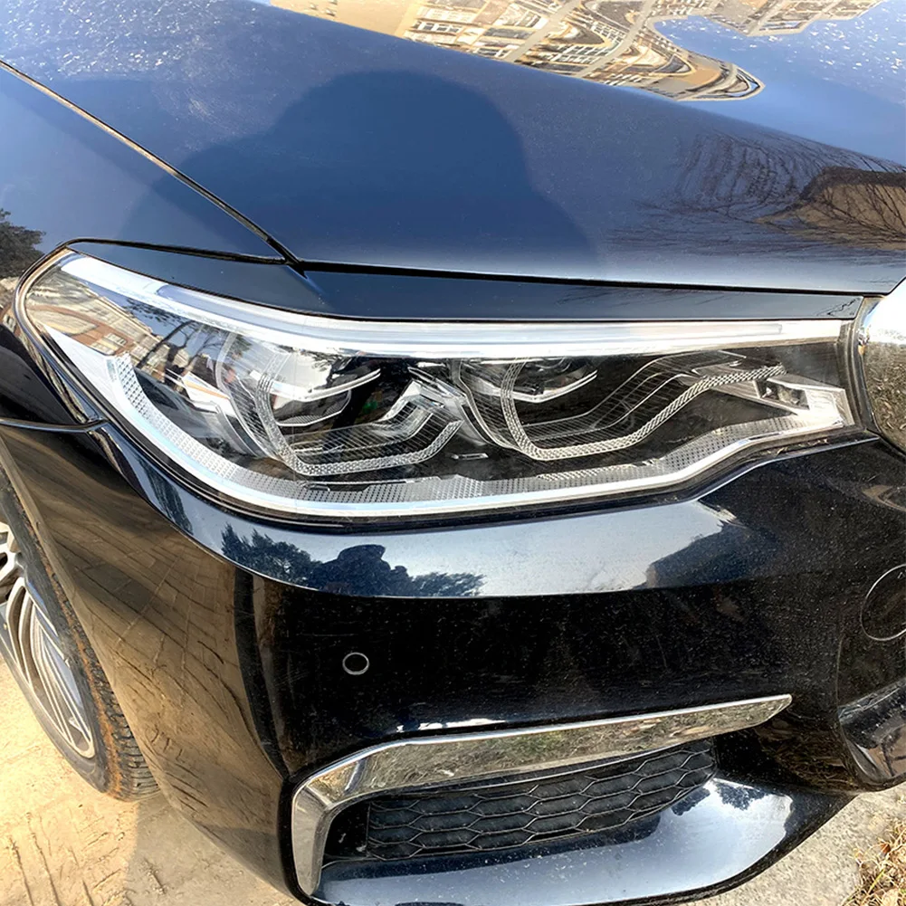 

Для BMW 5 серии Carbon Black Накладки на передние фары для моделей с 2017-2021 Легкая и стильная пара