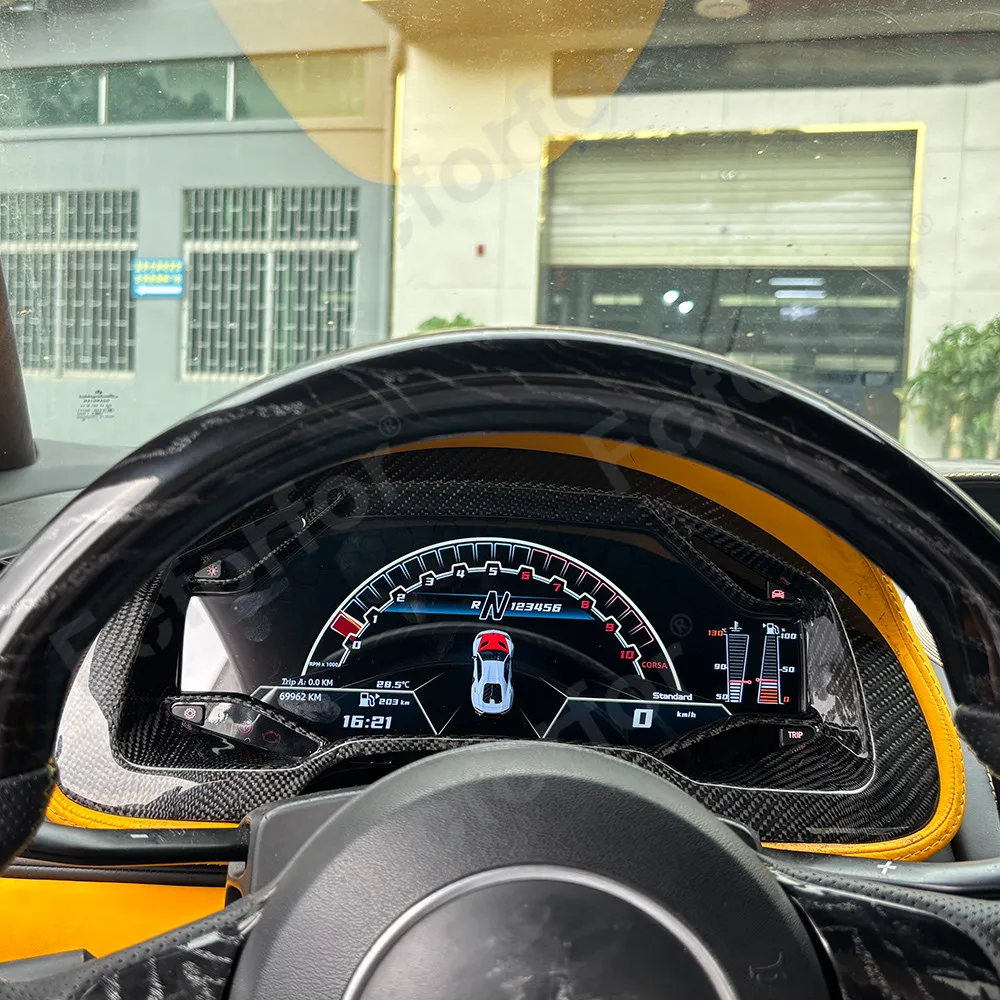 

Digital LCD Instrument Cluster 12.3 inch For Lamborghini Gallardo 2003-2013 LCD Virtual Dashboard Screen Car DGauge Speedometer