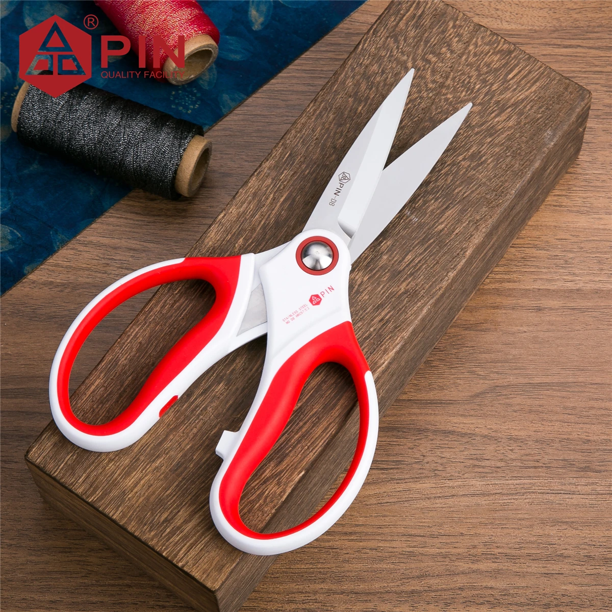 

Промышленные сверхмощные ножницы PIN 20 см - многофункциональные острые антикоррозийные ножницы из нержавеющей стали для кожаной веревки, ткани, пластика