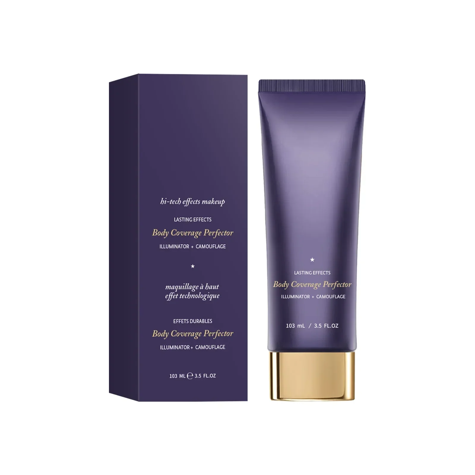 รองพื้นกันน้ำ 103 มล. -เฉดสีน้ำตาลกลาง/โทนอุ่น/โทนเข้ม/โทนทอง คอนซีลเลอร์ปกปิดจุดด่างดำสำหรับใบหน้า แขน และขา