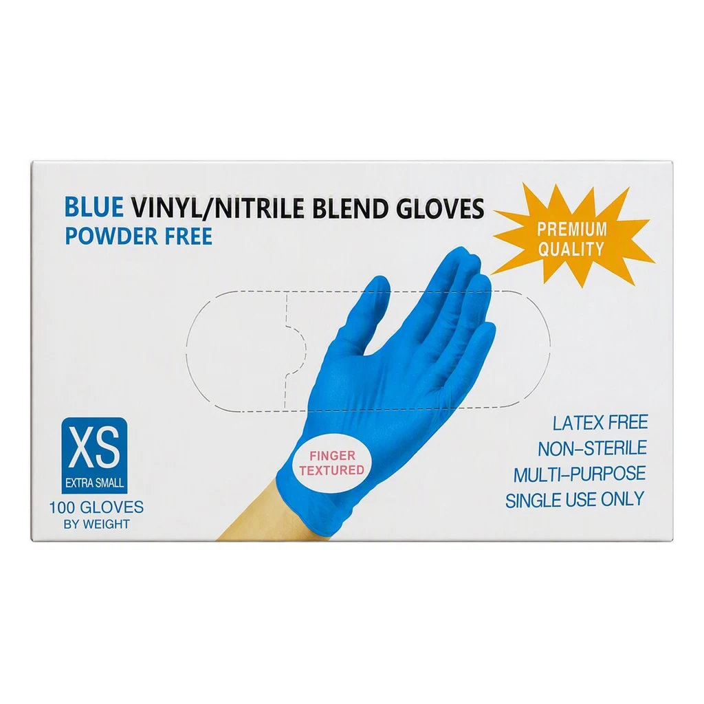 Disposable Nitrile Gloves 100 Pairs Touchscreen Compatible Latex Free Powder Free Textured Grip Oil