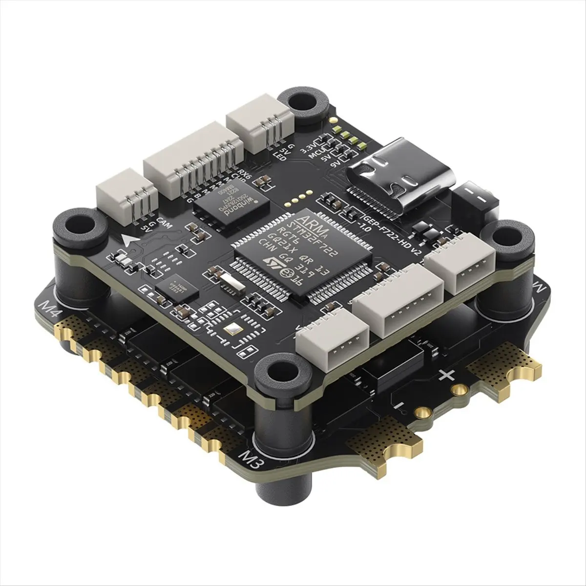 Friendly!For TAKER F722 V2 FC&ESC FPV Stack BLS 65A 4in1 ESC 3-6S for FPV Freestyle Drone Model