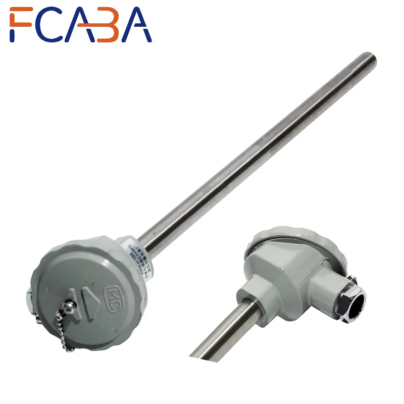 16mmx300-500mm 310SUS K Type Thermocouple Temperature Sensor Probe WRN-130/WRN-120  Industrial High Temp Sensor for Furnace Oven