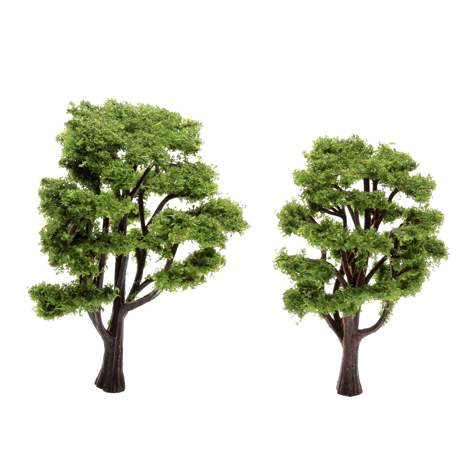 10pcs/set Green Tree Model HO/N 11/9cm Wargame Railway Scenery Park Mini Garden Layout Plant Landscape Scale 1:100 -1:150 Decor