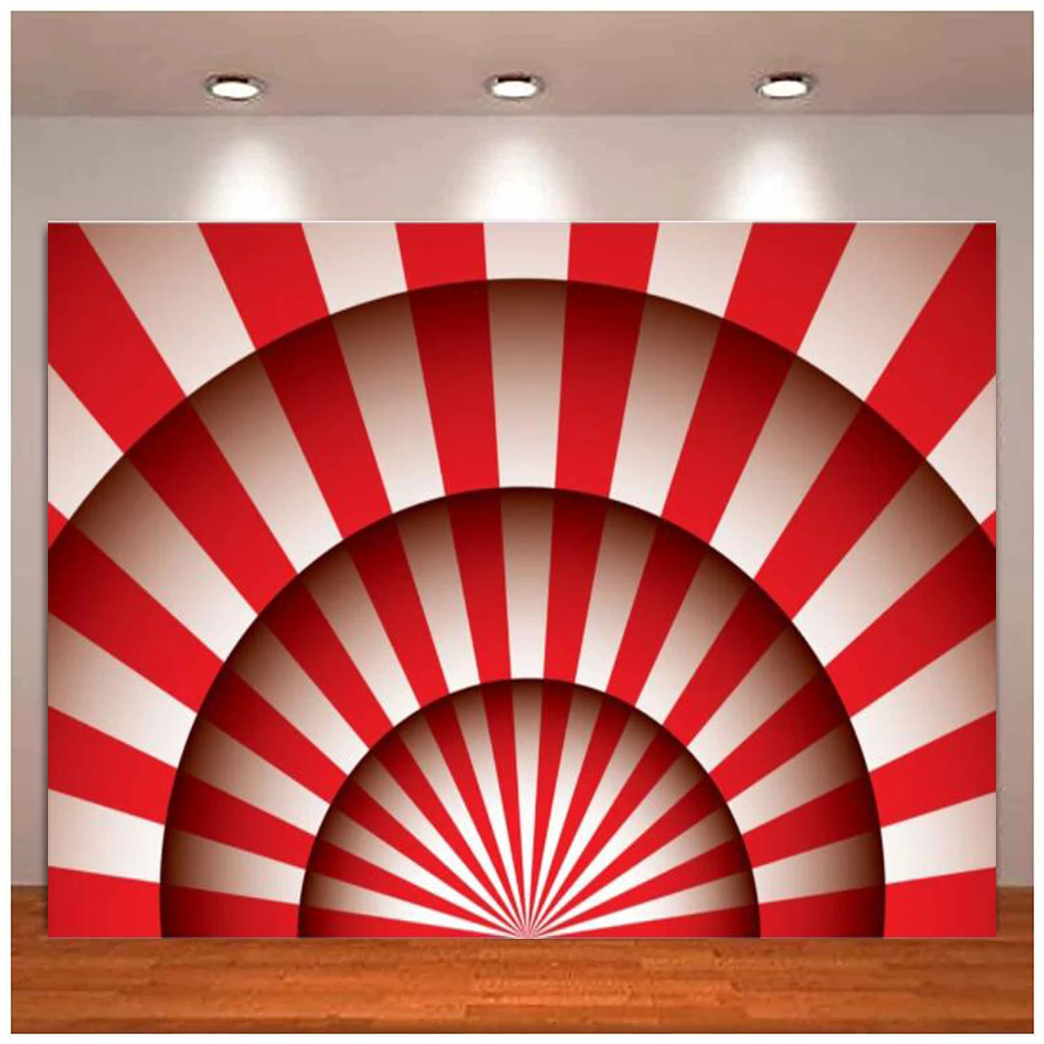 

Photography Backdrop Red Stripes Circus Tent Big Top Background For Portrait Photo Props Party Decor Video Studio Photo Booth