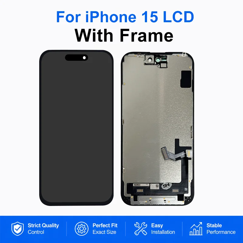 OLED For iPhone 15 LCD 15 Plus Display With 3D Touch Screen Digitizer Incell For iPhone 15 Pro Screen 15 Pro Max Display Repair