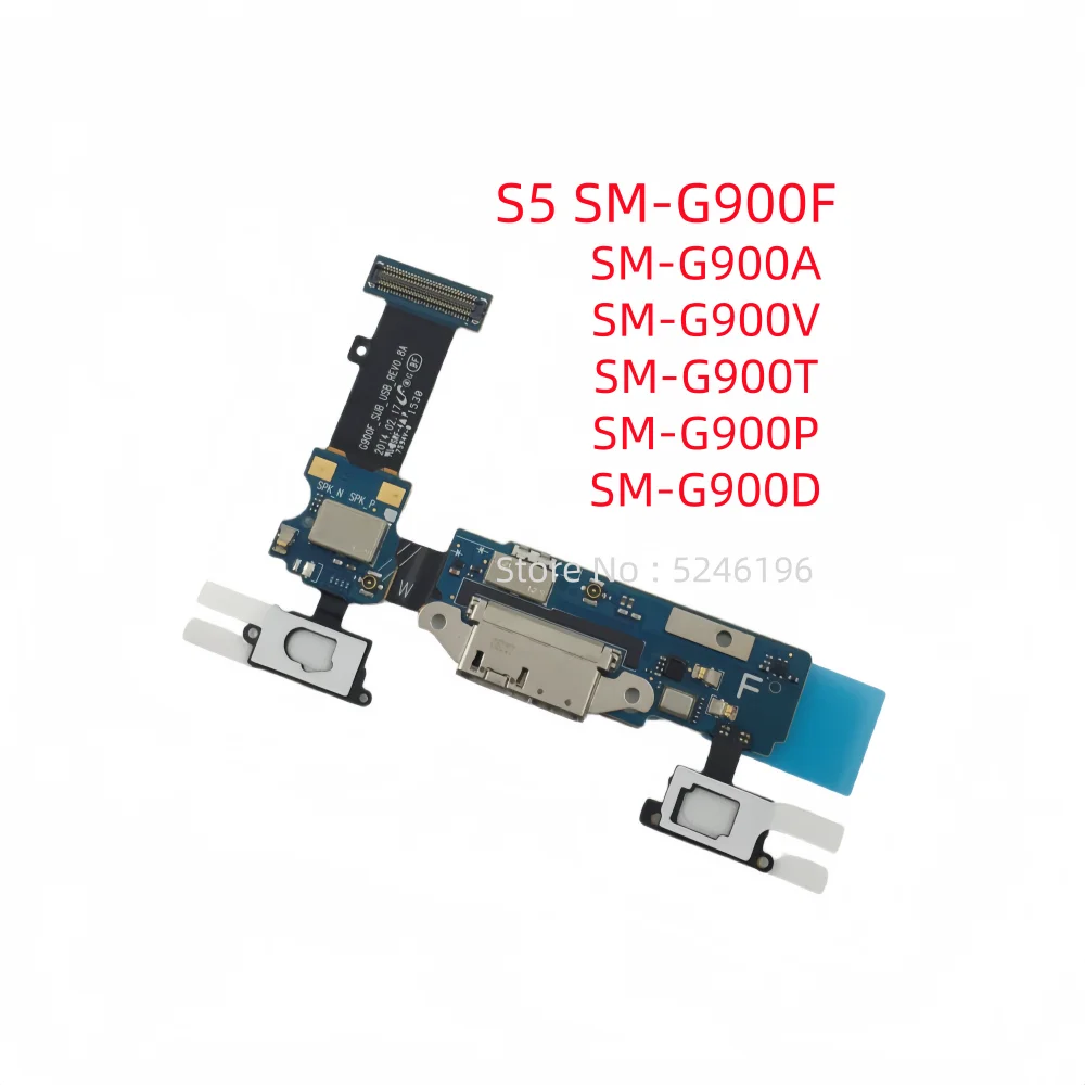 1pcs USB Charging Port Charger Base Connector For Samsung Galaxy S5 G900F S5 G900A S5 G900V S5 G900T S5 G900P G900D Replace Part