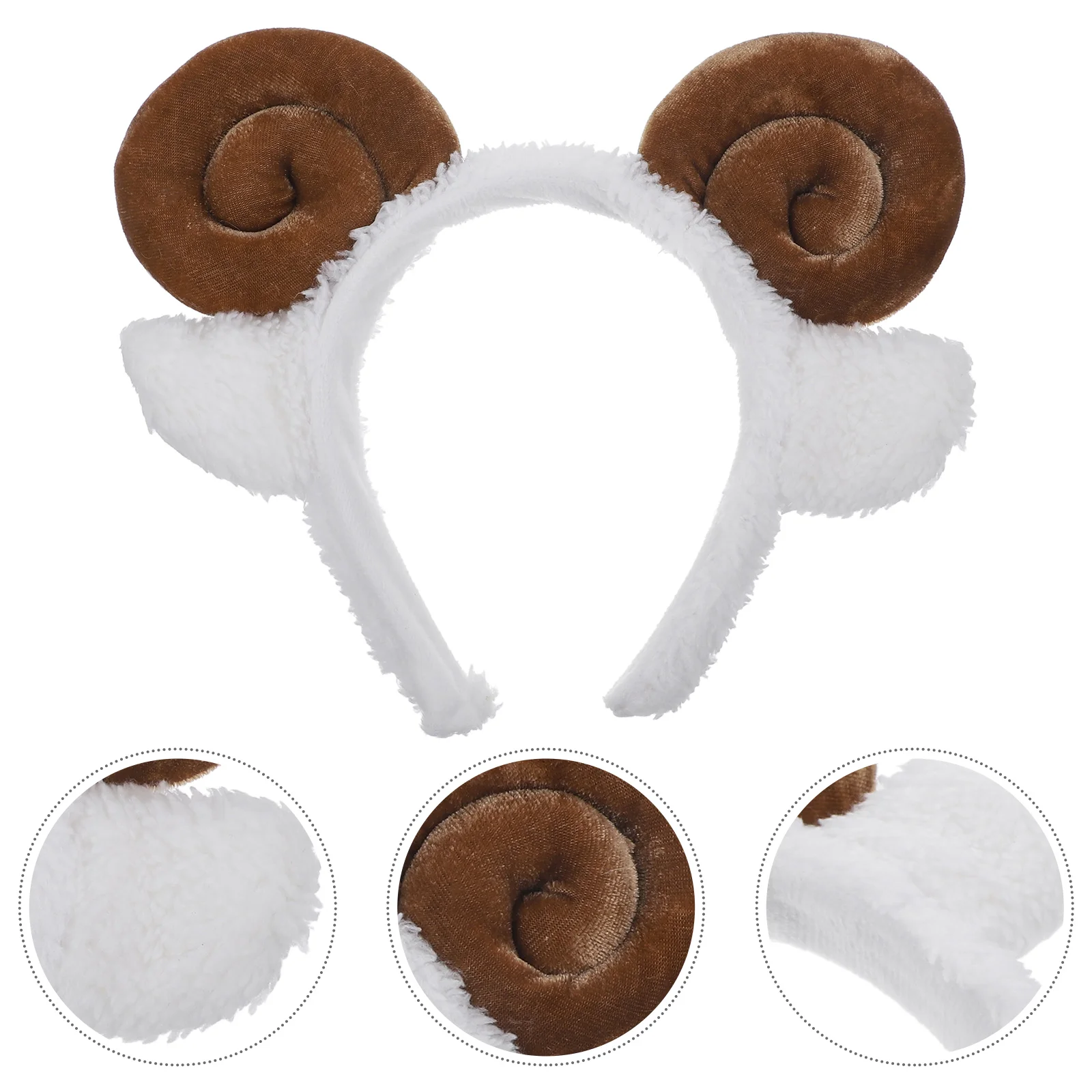 

Animal Hair Bands Adorable Headwear Headdress Hoop Horn Sheep Ears Girl Headbands