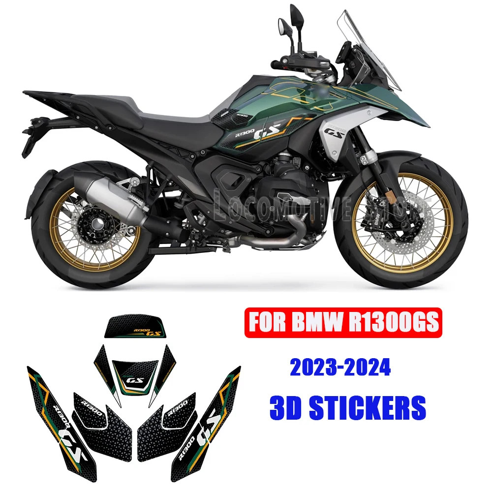 R1300 GS R 1300 GS 2023-2024 Accessories 3D Epoxy Resin Stickers Protection Kits For BMW R1300GS Motorcycle Tank Pad Decals