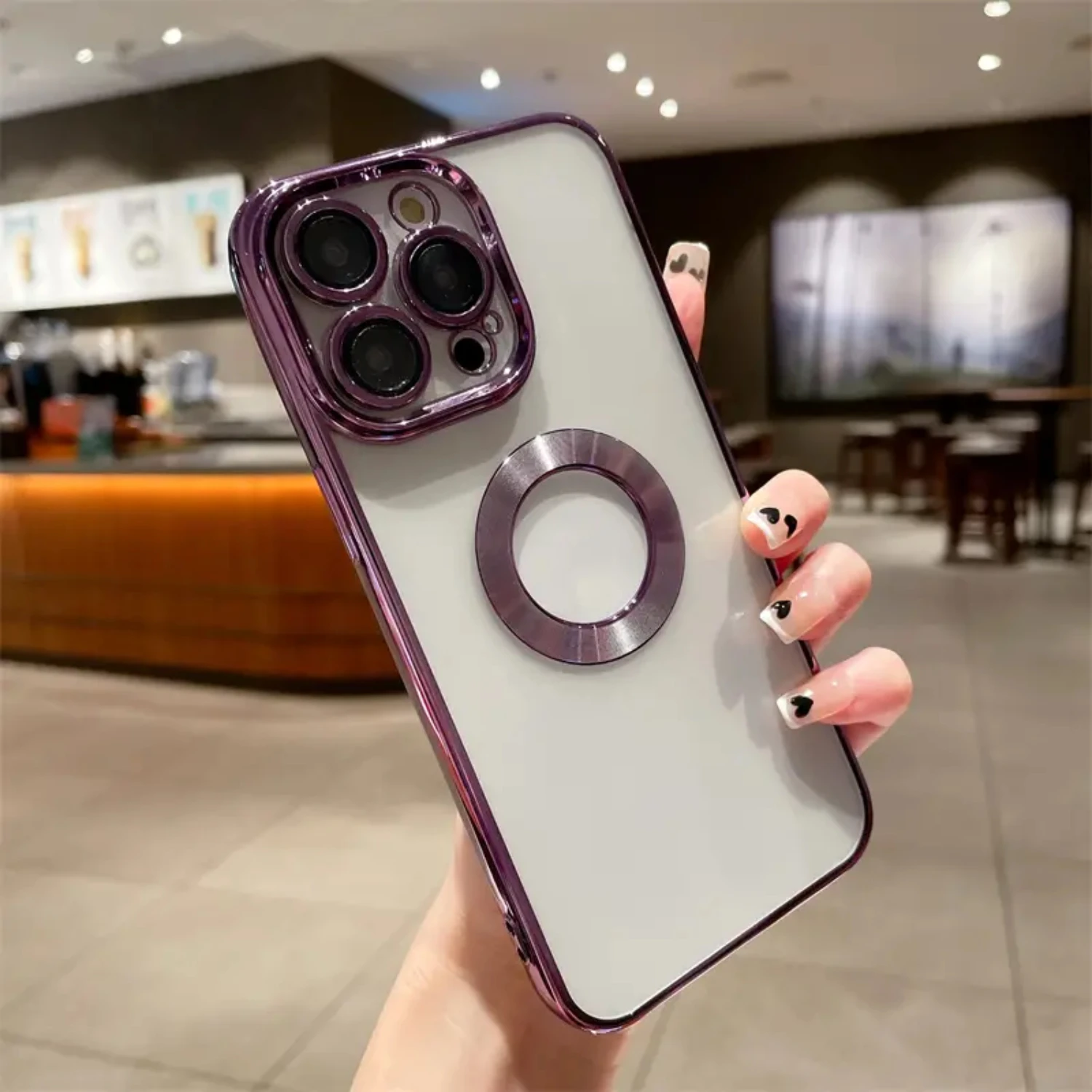 

Stylish, Durable, and Functional Shockproof Electroplated Phone Case with Protective Lens Film - Ultimate Protection for Your De
