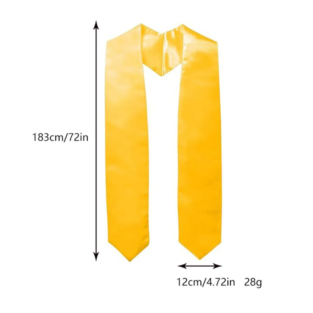 Unisex Abschlussstola für Erwachsene, Klassenabschluss 2026, Ehrenstola, Abschlussfeier-Dekoration, Geschenk - Weiß – Detail 2