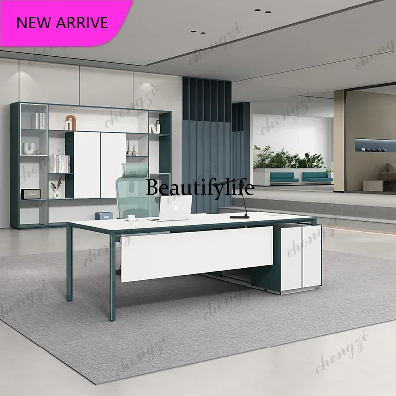 A68Aesthetic Office Desk Accessories Minimalist Furniture Multifunctional Organizer Computer Executive Tavolino Unique Furniture