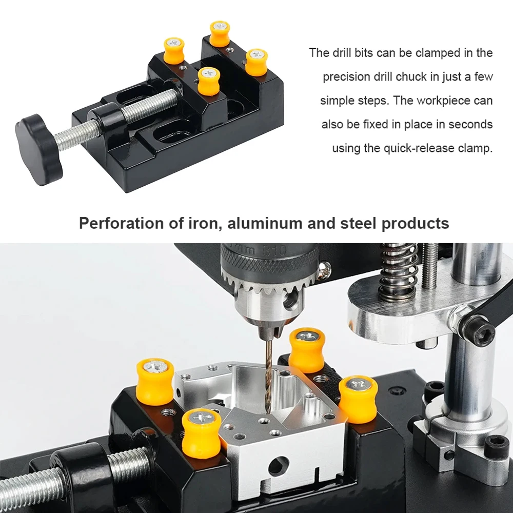 Picture 5: Mini Bench Drill Press High Precision 7-Speed Variable Electric Drilling Machine for DIY PCB Jewelry EU Warehouse