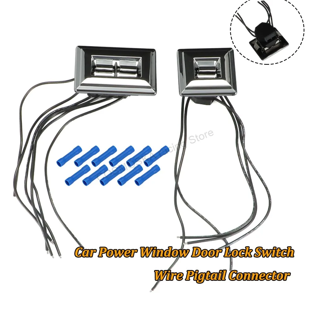 Para camión Chevy 1981-197, camiones serie GMC C/K y Blazer K5, Kit de conector en espiral de cable para interruptor de bloqueo de puerta y ventana eléctrica de coche