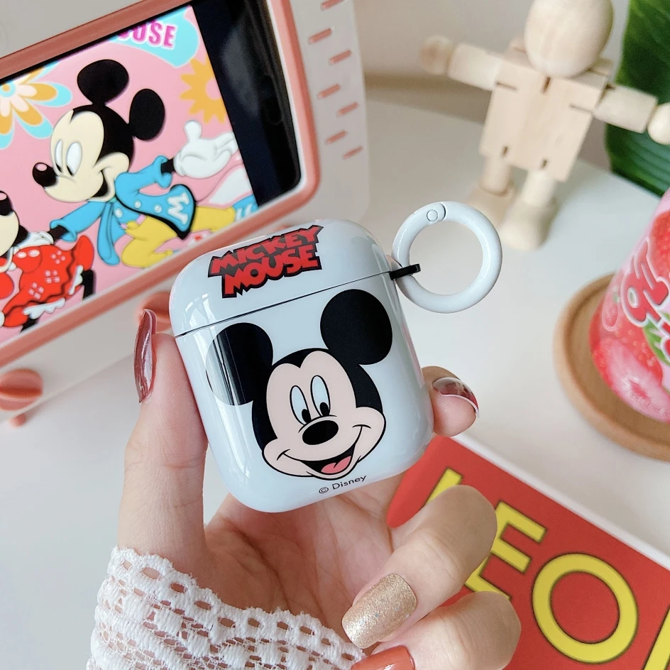 Cartoon Mickey Mouse Silicone IMD TPU Case For Airpods Pro 2 1/2 3rd Disney Headphone Accessories Air Pods Protective Box Cover