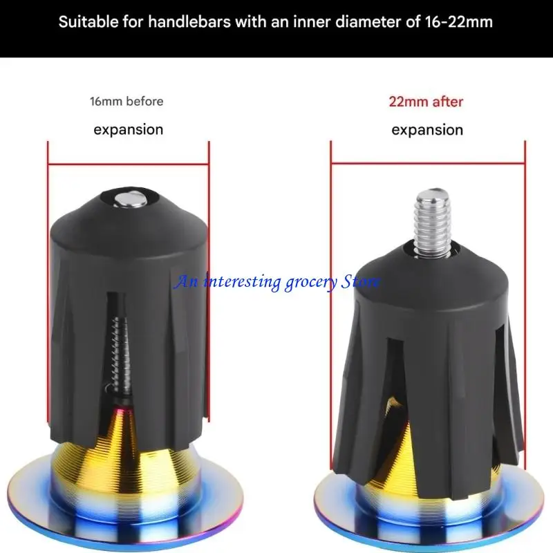 

652D Торцевая крышка велосипедного руля из алюминиевого сплава, Торцевые заглушки на руль велосипеда