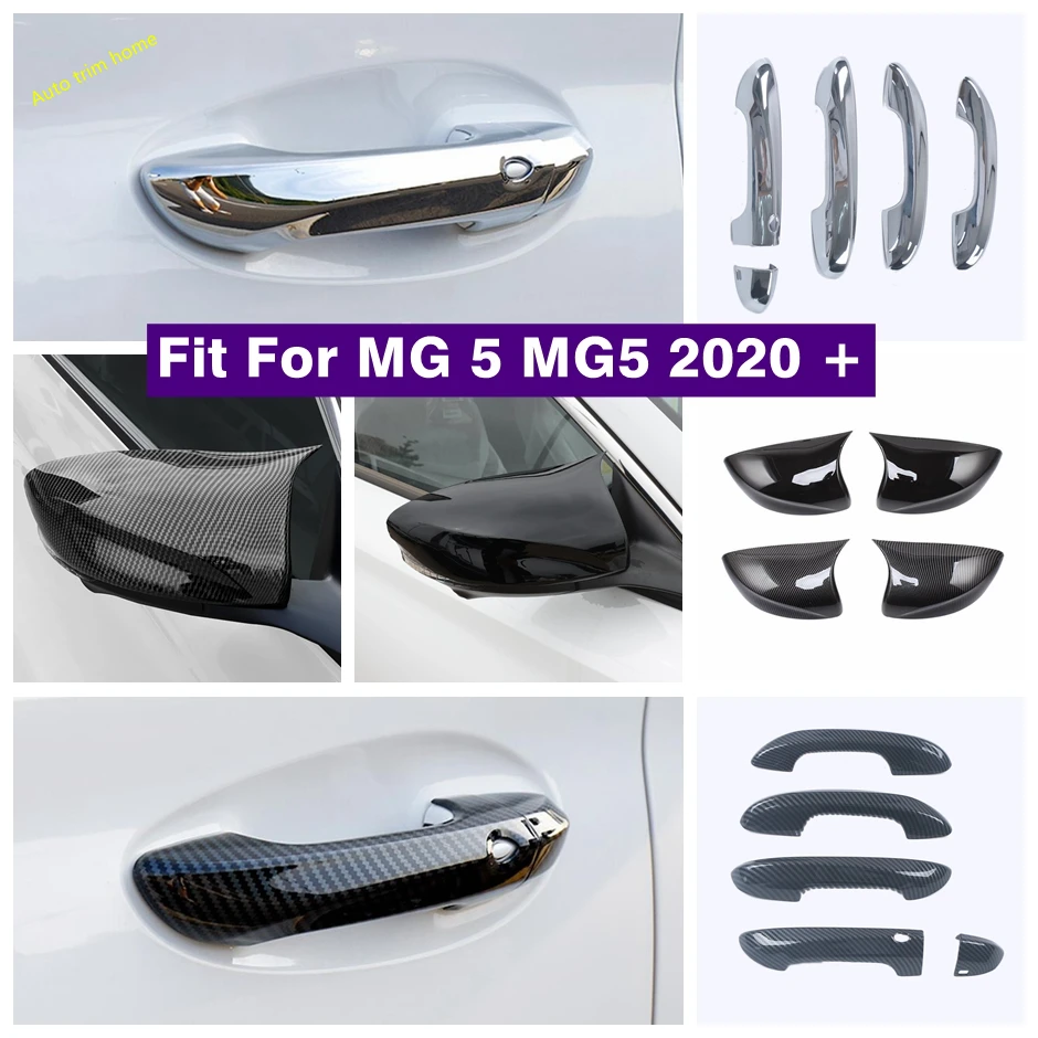 

Outside Door Pull Doorknob Handle Bowl / Rearview Mirror Shell Protect Decor Cap Cover Trim For MG 5 MG5 2020 2021 Accessories