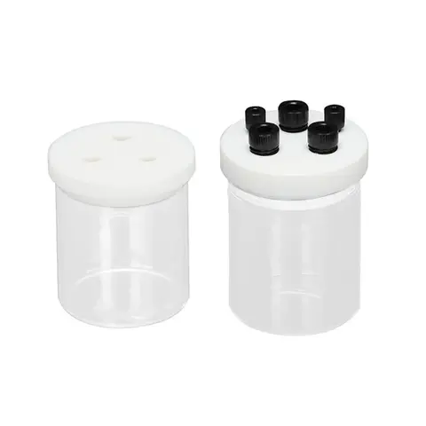10-500mL Electrolytic Cell Laboratory Electrochemical Eectrolytic Cell Glass Quartz Beaker With Cover