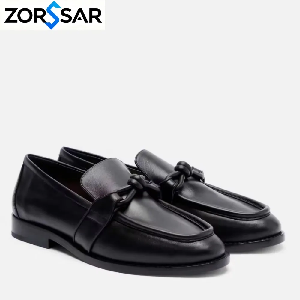 Plus Size 45 46 Women's Loafers 2027 New Spring Round Toe One Foot Slip-on Shoes Women Genuine Leather Soft Flats Shoes Women