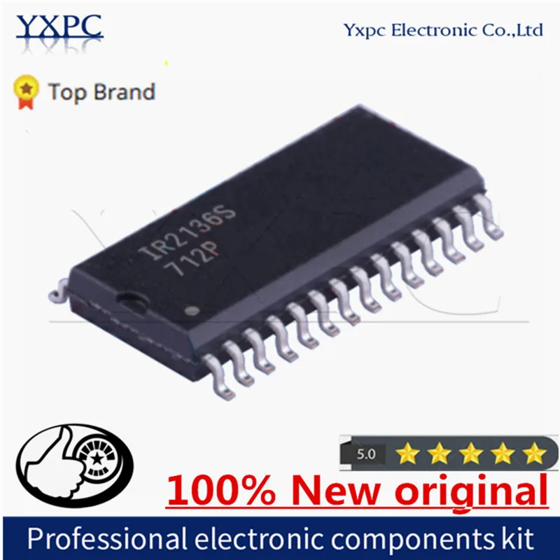 100% New Imported Original IR2136STRPBF IR2136SPBF IR2136S SOP-28 Three-Phase Grid Driver IC 600V