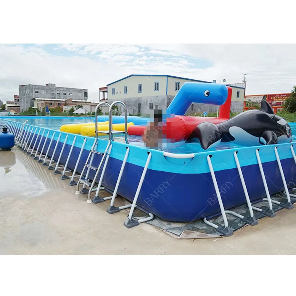 

New Guangzhou Barry Inflatables Swim Pool , Metal Frame Pool for Sale