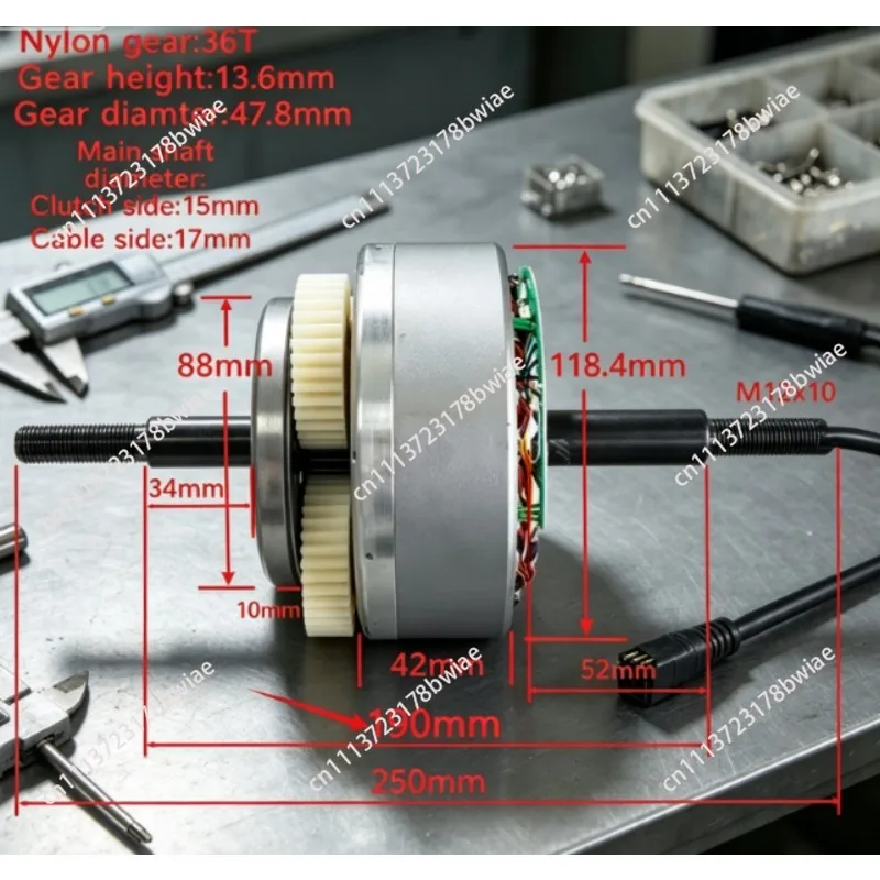36V48V52V60V500W750W1000W Gear Motor Core, Electric Bicycle Motor Accessories