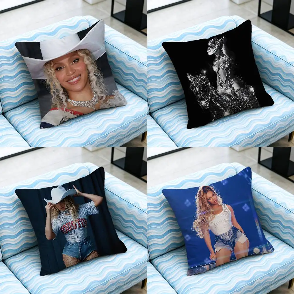 For Beyonce Cowboy Carter Throw Pillow Cover Case Custom Gift Decorative Pillowcase Accent Cushion Covers