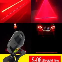 Motorcycle Car Straight line Laser 12V Fog Lamp Modification Accessory S-08 Short Bullet Head Decoration Anti Rear Warning Light