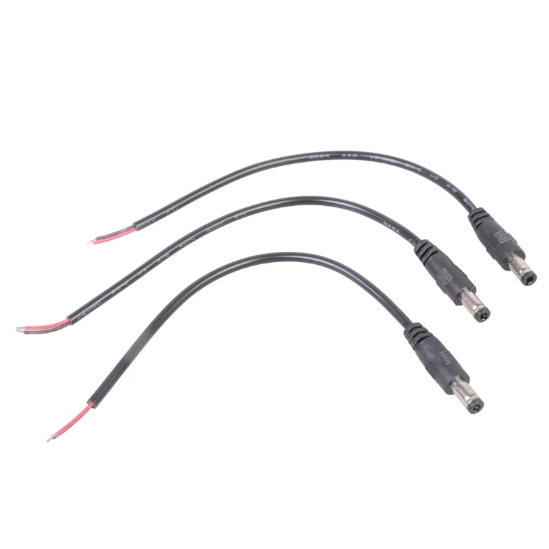 Pack of 3 Power Cables Double Layer Safety Protections for Various Devices 83CF