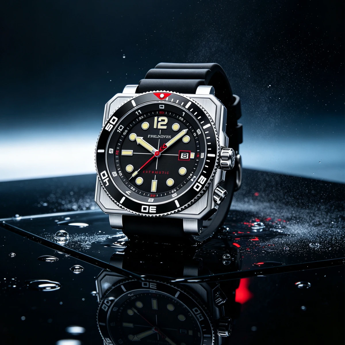 FeelNever Movement Automatic Dive Watch for Men 316 Steel Wristwatch 8215 Movement Sapphire Sports Mechanical Male Watches