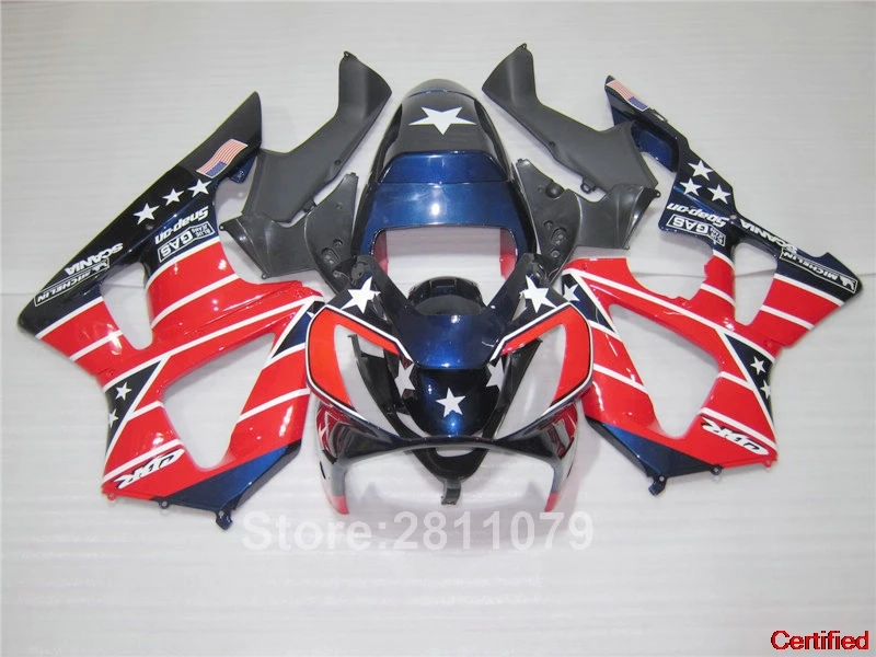 

Injection Hot Sale Fairing Kit For Honda CBR929RR 00 01 Red Blue Black Fairings Set CBR929RR 2000 2001 PA09
