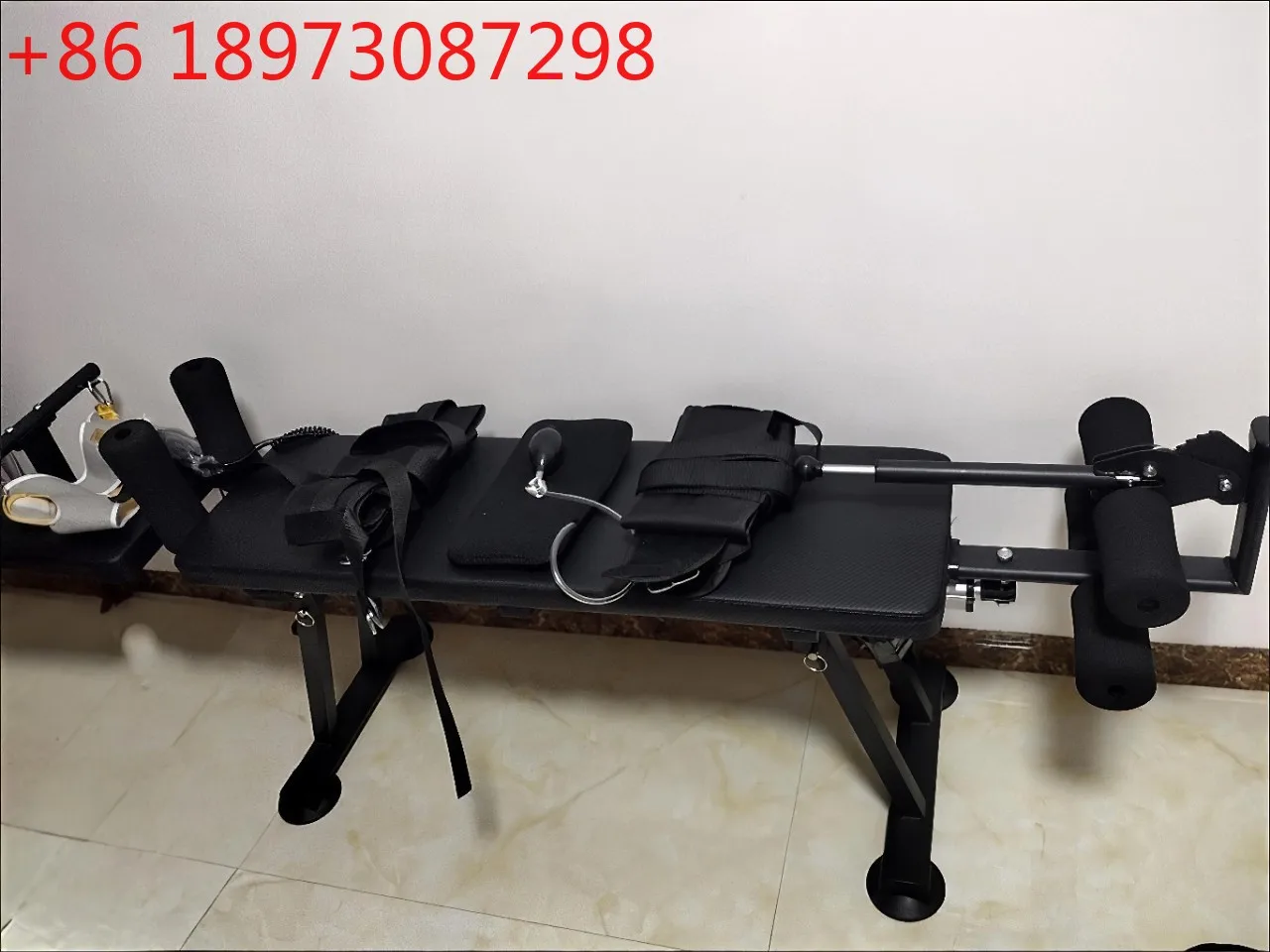 Human body stretcher cervical spine lumbar traction bed lumbar retractor household traction neck shaping correction