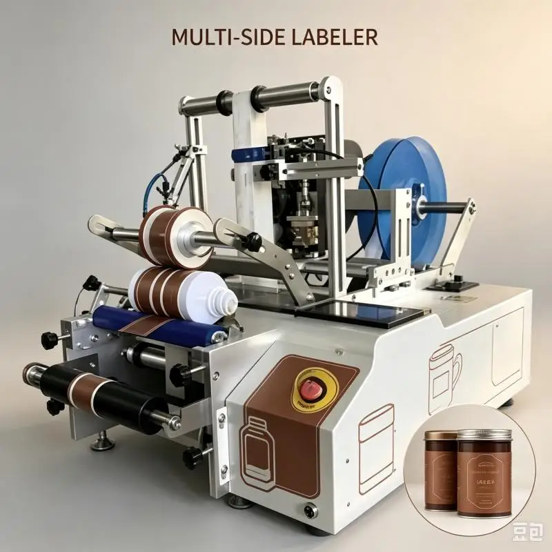 Professional Labeling Machine Automatic Label Applicator Machine High Accuracy Sticker Placement For Industrial Packaging