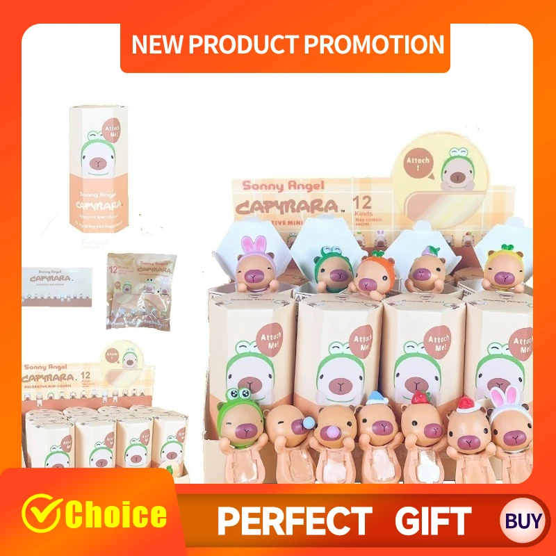 

Sonny Angel Capybara Series Blind Box Mini Anime Figures Dolls Mobile Ornaments Random Surprise Box Hot Kids Toys Birthday Gift