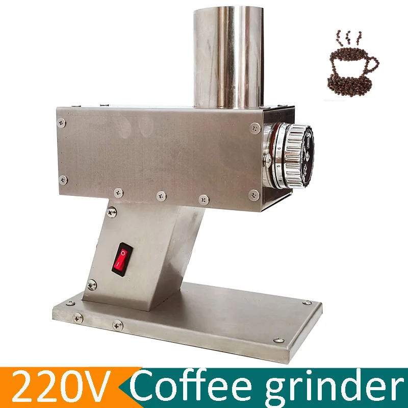 

220V Electric Coffee Grinder Commercial Homeuse Automatic Grinding Machine Stainless Steel Espresso Coffee Mill With 8 Gears