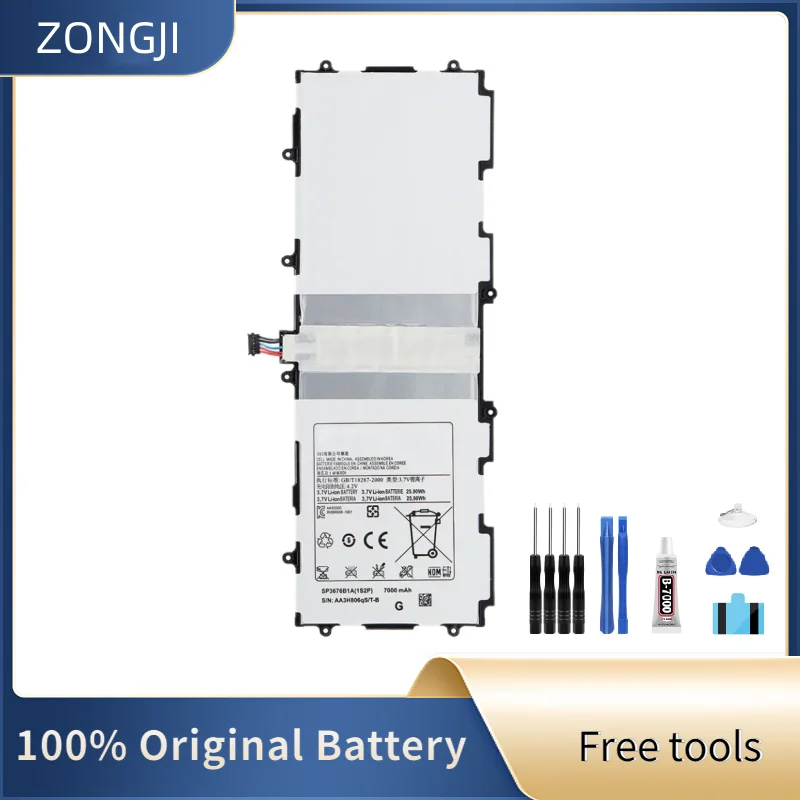 ZONGJI New Compatible Battery For Galaxy Note 10.1 GT-N8000 N8005 GT-N8010 P7500 GT-P7510 SP3676B1A 7000mAh Tablet Batteries
