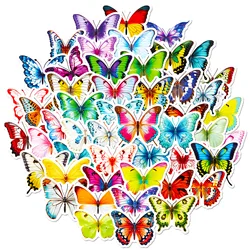 50PCS Butterfly Stickers Pack, Colorful Lovely Waterproof Stickers for Laptop, phone