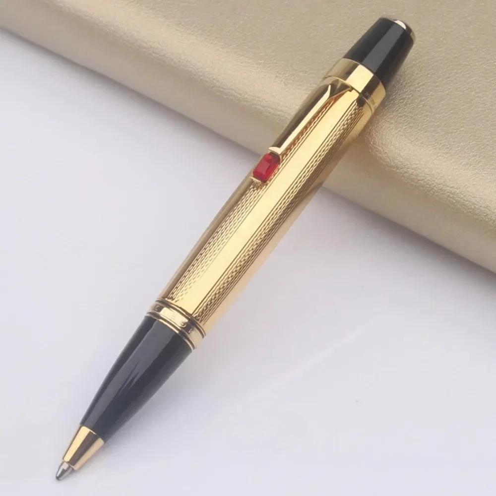 

Высококачественная шариковая ручка MB Bohemis из черной смолы, мини-короткая портативная портативная ручка для путешествий, офиса и школы, написание с серийным номером Gem
