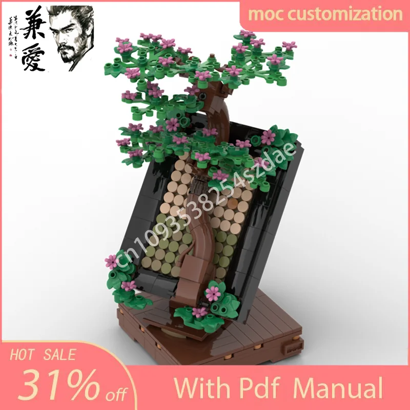 

NEW 478PCS MOC Blossom Tree Pot ornaments for home Model Building Block Creative Assembly Building Blocks Birthday Toys Gift