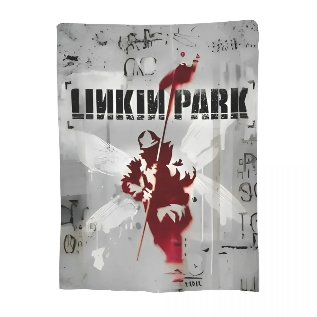 Флисовое одеяло L-Linkin Rock Park, одеяло для дивана, уличное легкое плюшевое тонкое одеяло