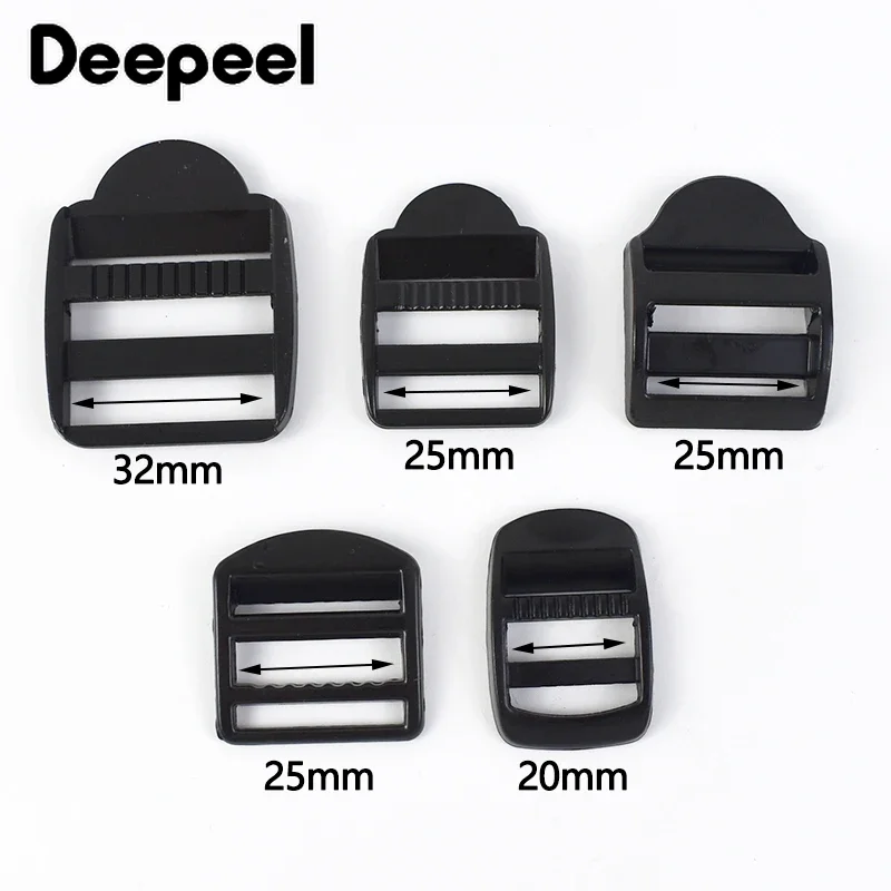 4 قطعة 20/25/32 مللي متر حزام معدني مشبك ثلاثي الإنزلاق المنزلق المشبك لحقيبة الظهر حزام ضبط أبازيم حزام الملابس الخياطة اكسسوارات