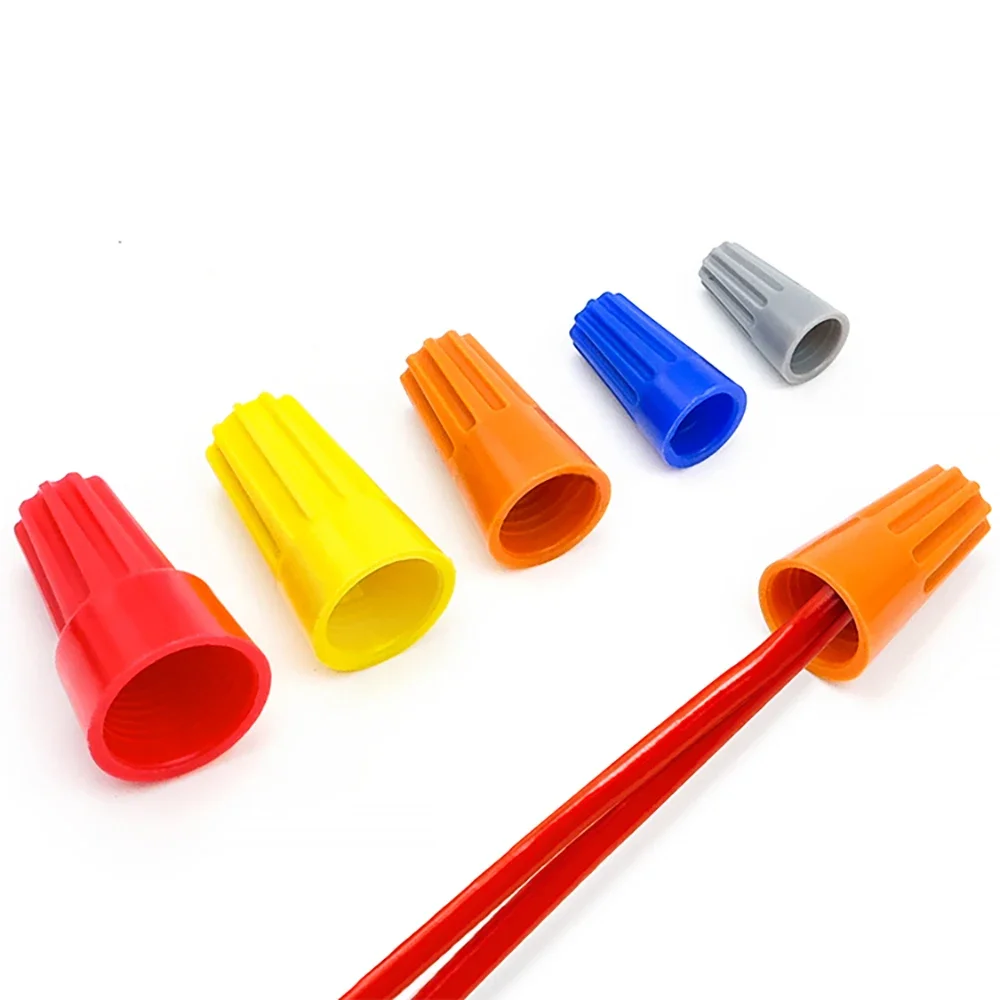 180Pcs/Kit Twist Spring Cap Twin Crimping End Terminals 5 Colors P1 P2 P3 P4 P6  Electrical Quick Wire Conductor Fast Connectors