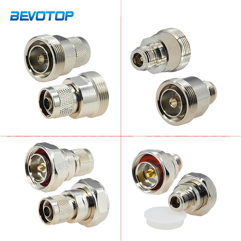 

1Pcs L29 7/16 DIN Male Plug/Female Jack to N Type J/K Connector Coaxial RF Microwave Adapter Nickel/Brass Plated