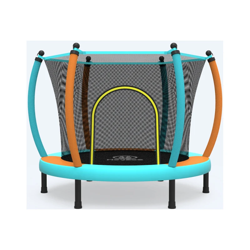 60 Inch  Outdoor Trampoline with Zippered Safety Enclosure Net Round Backyard Bounce Jumping Mat